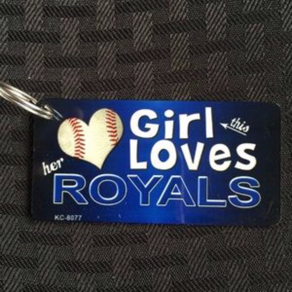 Royals Baseball Accessories - This Girl Loves her Royals Novelty Key Chain